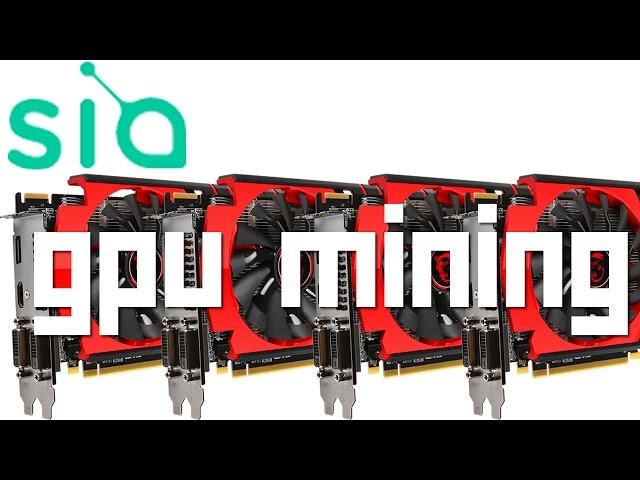 How to mine Siacoin with your AMD or Nvidia Graphics Card