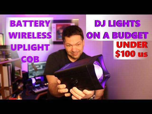 NEW Led Wireless uplights DMX COB wash light - Battery Operated 50w 4in1 Under $100! Great DJ Lights