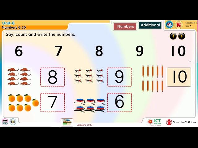 Unit-6 Numbers 1-3