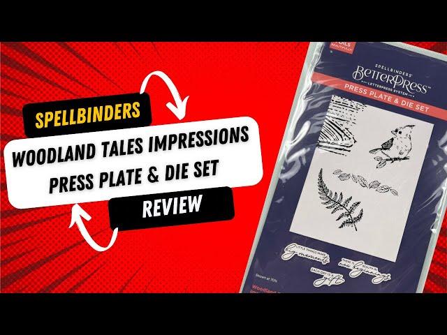 Spellbinders Woodland Tales Impressions Press plate & die set Review