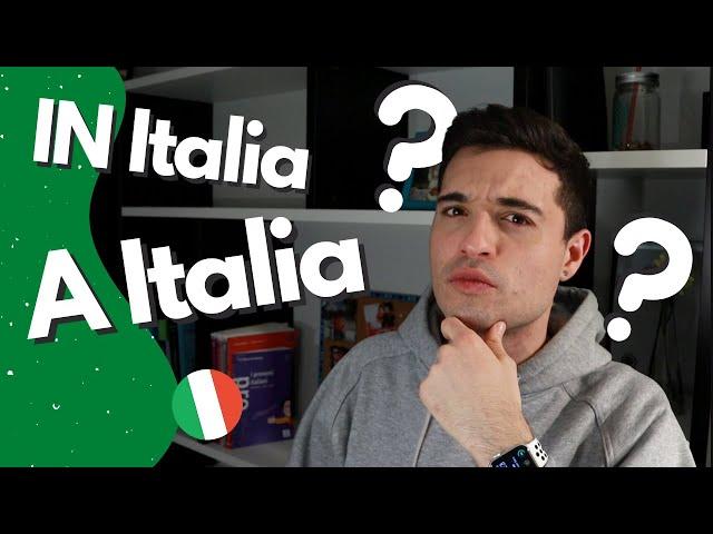 Italian Prepositions of Place Explained: A, IN and DA + exercise | Italian Grammar For Beginners