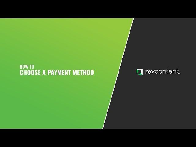 Choose A Payment Method