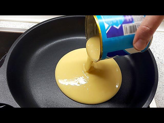 Just pour the condensed milk on the pan and the result will be amazing! Very yummy