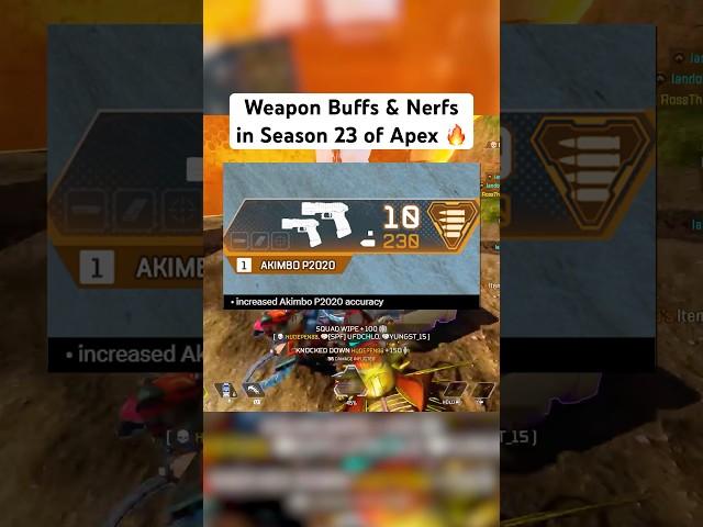 Weapon Nerfs & Buffs in Season 23!