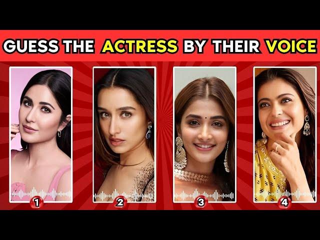 GUESS THE BOLLYWOOD ACTRESS BY THEIR VOICE ?  | Female Celeb  | Who's the Movie Bollywood Voice ?