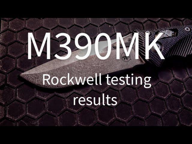 Microtech Amphibian m390mk Rockwell testing results are in! Let's see how it did!