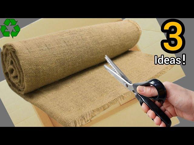 3 Amazing Diy Jute Fabric Ideas/Incredible Ideas From Used Cardboard Boxes