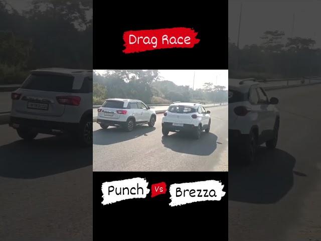 Drag Race: Tata Punch vs Brezza #trending #shorts #rhinors #dragrace  #tatapunch  #brezza