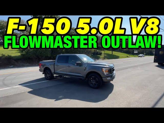 2021 Ford F-150 5.0L COYOTE V8 EXHAUST w/ FLOWMASTER OUTLAW!