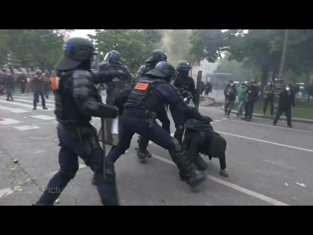 Paris May Day protest turns ugly as police clash with protesters