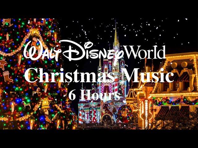 Christmas on Main Street at Magic Kingdom - Disney World Music & Ambience 6 Hours