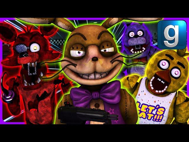 Gmod FNAF | Glitchtrap Gets Hunted Down By Animatronics From FNAF 1!