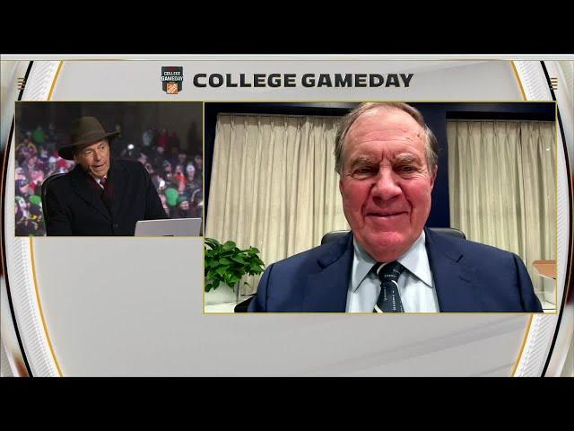 Bill Belichick tells Nick Saban about the difference in coaching a college player vs. NFL