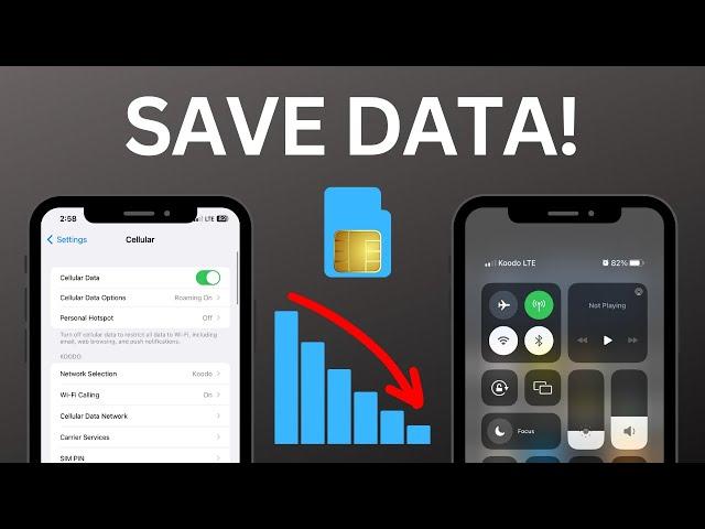 How to Save Cellular Data / Reduce Mobile Data Usage on iPhone!