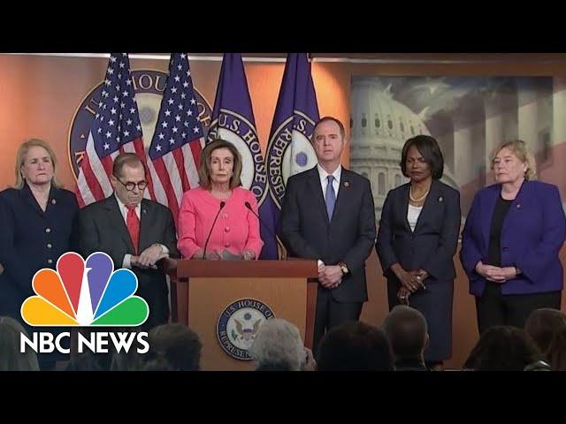 Nancy Pelosi Introduces House Managers For The Senate Impeachment Trial | NBC News