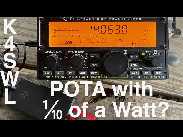 POTA with one-tenth of a watt? Can it be done? Let's make an attempt!