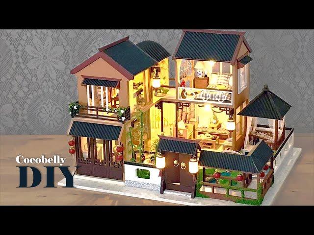 Lotus Pond Moonlight DIY Miniature Dollhouse Crafts Relaxing Satisfying Video