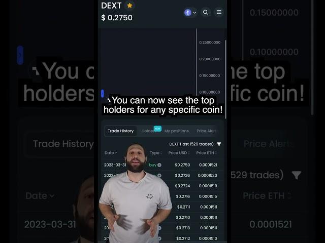 DEXTools Adds Top Holders Feature! 