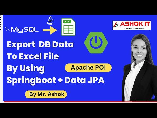 Excel Export Using Spring Boot | Apache POI API in Java @ashokit