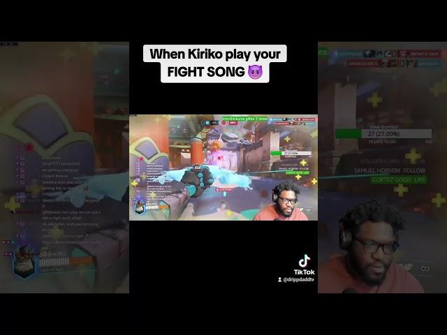 When Kiriko play your FIGHT SONG        #overwatch #gaming #music #discover #over #watch #tank #dps