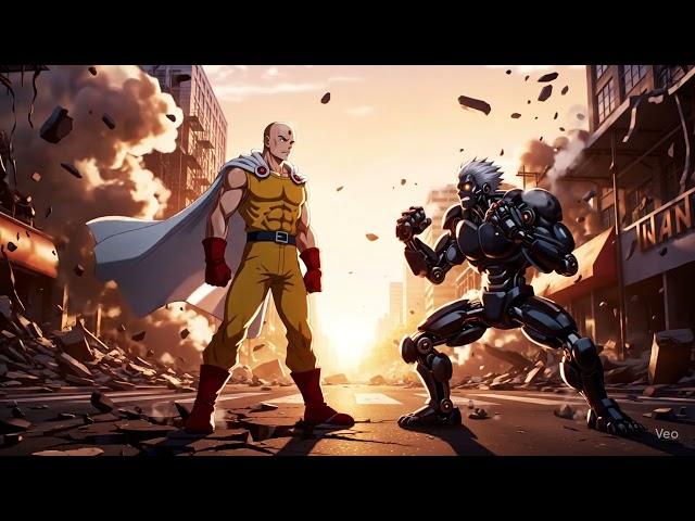 Punching his way through everything!  Heroism just a matter of one punch?