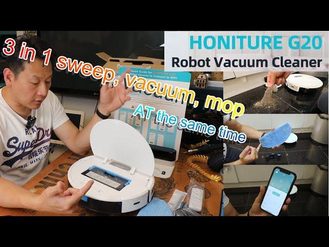 HONITURE G20 Robotic Vacuums Unboxing and review by Benson Chik