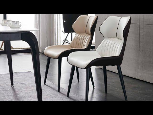 Luxury Style Modern Design PU Leather Dining Chairs Kitchen Restaurant Dining Room Furniture