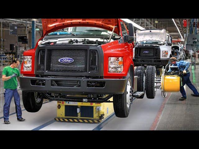 How They Build Powerful US Ford Super Duty Truck From Scratch - Production Line Factory