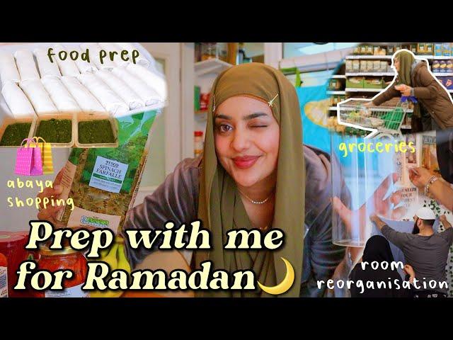 prep with me for ramadan 2023 | food prep, groceries, room reorganisation, abaya shopping