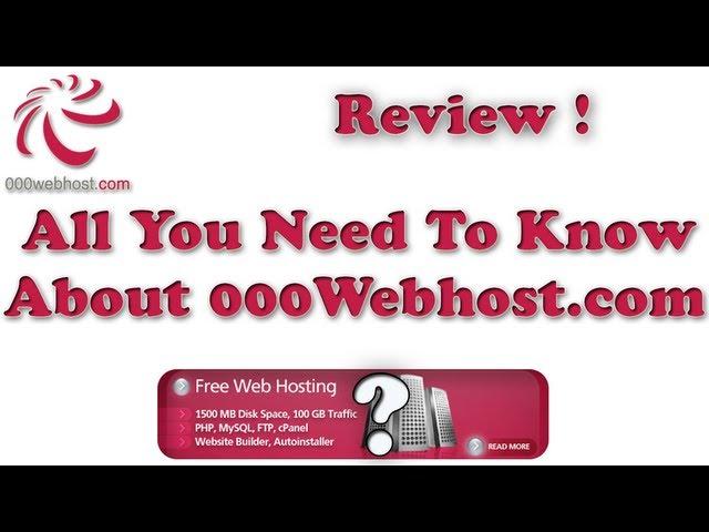 000Webhost Review And All You Have To Know About It!