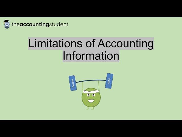 Limitations of Accounting Information