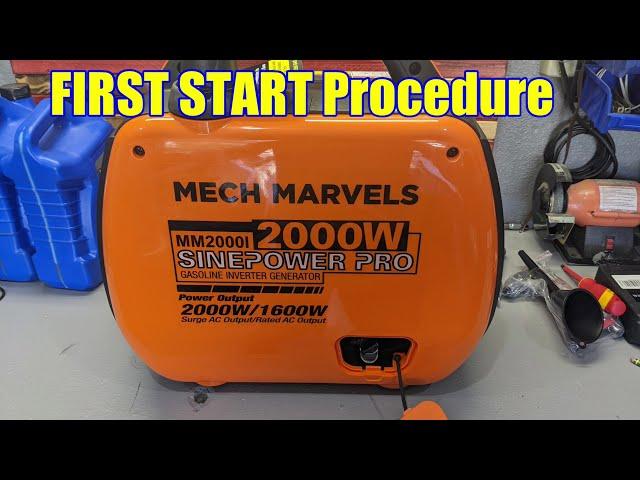 Mech Marvels 2000 watt Inverter Generator First RUN Review, out of the BOX