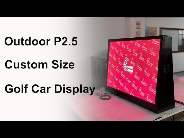 NSE Outdoor P2.5 Customized LED Display for Golf Car Top Advertising