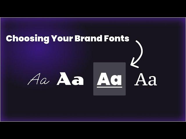 Choosing Your Brand Fonts | Google Fonts tutorial