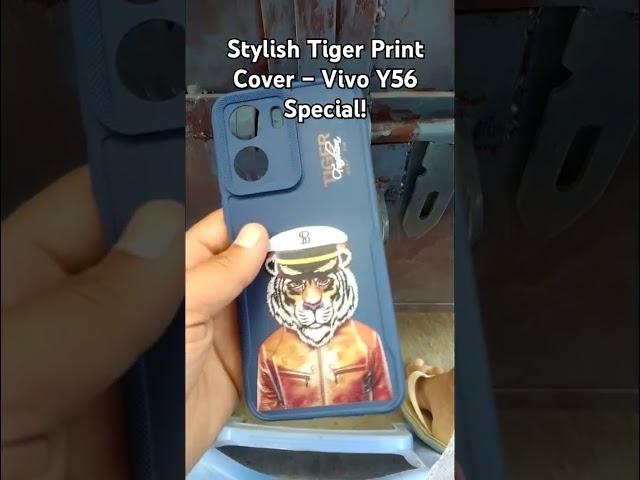 Vivo Y56 Blue Tiger Print Cover | Premium Back Case Look | Sharma Mobiles Narnaul
