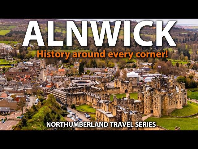 ALNWICK: A Beautiful Medieval Town in England! Alnwick Historic Tour Northumberland