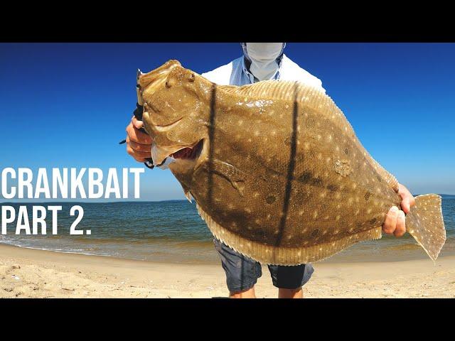 2 Hours 2 Fluke over 6lbs on CRANKBAITS - Flounder Fishing 2024!