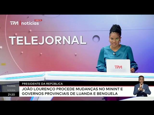 Presidente da República procede mudanças no MININT e Governos Provinciais de Luanda e Benguela