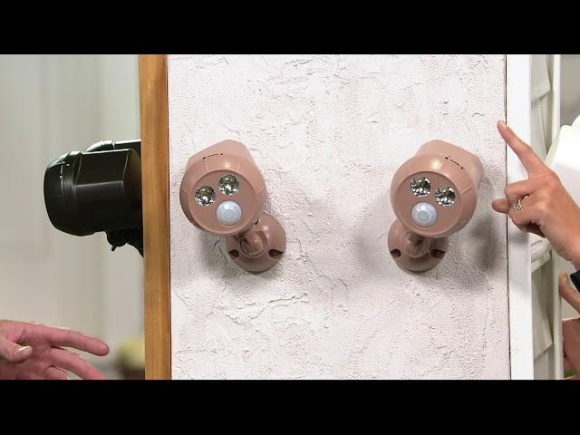 Mr Beams S/2 450 Lumen Ultra Bright Security Motion Sensor Spotlights on QVC