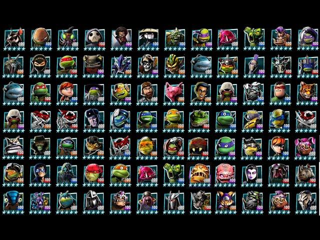 ALL HEROES in the game Teenage Mutant Ninja Turtles Legends Tournament - TMNT Legends