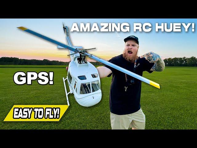 Drone? NO! RC Helicopter! | Flywing UH-1 Huey Maiden