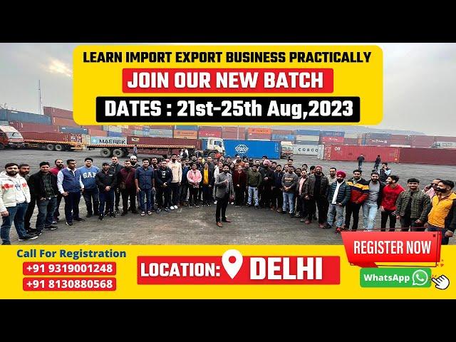IMPORT-EXPORT Practical Training in Delhi: Get the Training You Need to Succeed | By Harsh Dhawan