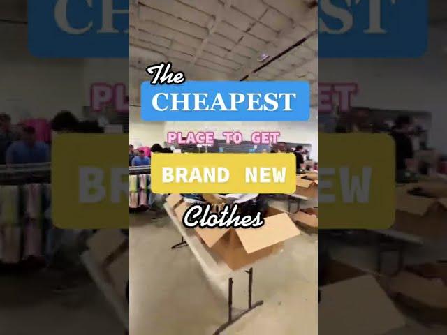 How to Get Cheap Clothes - Warehouse Sales #stepmobile #moneyhacks #moneytips #cheapclothes #cheap