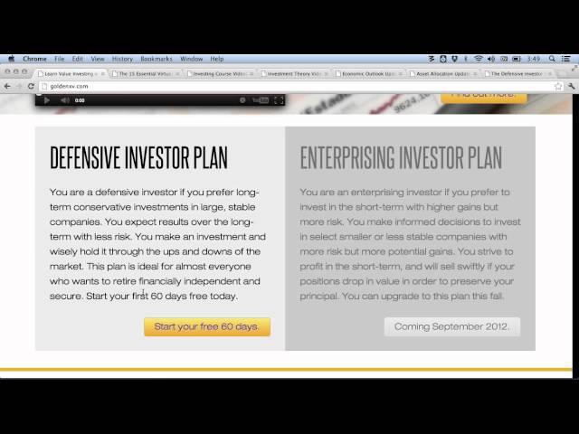 Learn To Invest Like Warren Buffet & Benjamin Graham with Golden XV