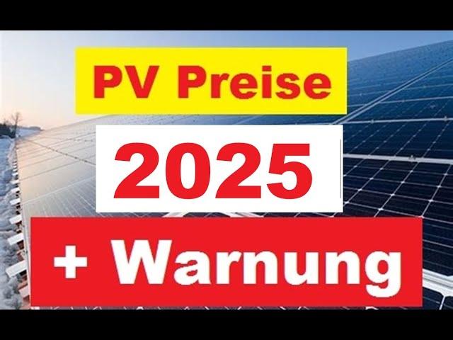 Preise für Photovoltaik 2025? Ein Preisüber- und ausblick aus der "ich bau PV"  Angebots Praxis