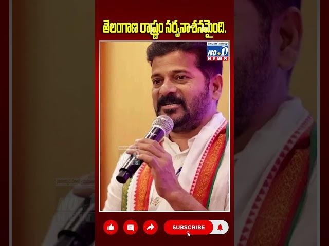 తెలంగాణ రాష్ట్రం సర్వనాశనమైంది | CM revanth reddy reaction on BRS | #shorts | @no1newstelugu5