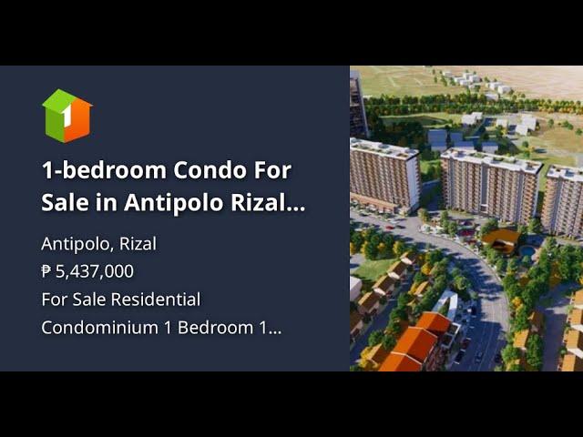 1-bedroom Condo For Sale in Antipolo Rizal VIDARTE RESIDENCES