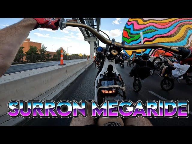 I wrecked a RENTAL surron in VEGAS!! | 200+ BIKES!!