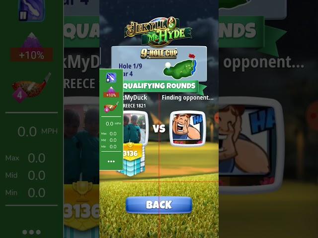 hole 1 pro  BillTheGreek  Jekyll Mr Hyde tournament golf clash