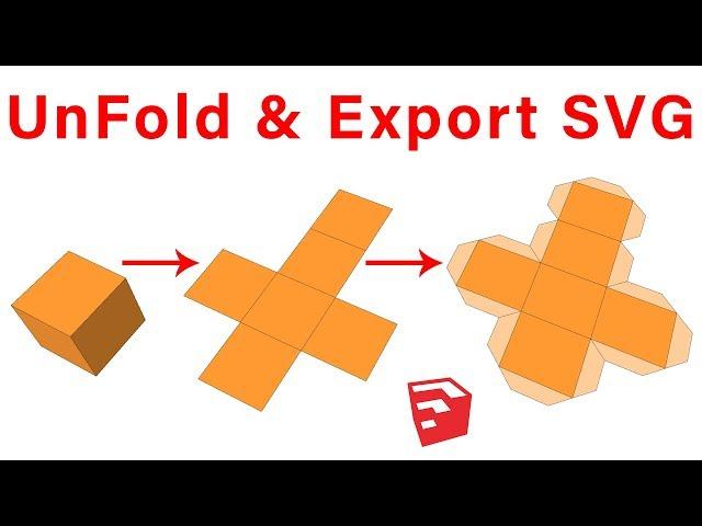 UnFold & Export SVG in SketchUp - Flattery Plugin